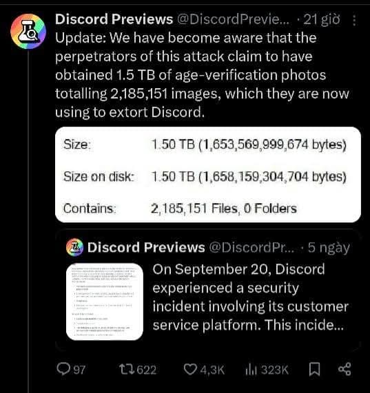 Discord lộ thông tin của người dùng??